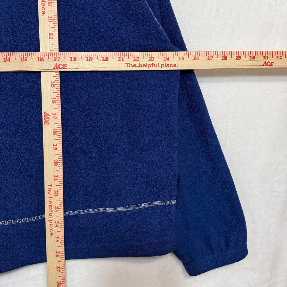 Cabela's Large Blue Full Zip Fleece‎ Jacket Pockets Utility Fall Workwear Winter - Picture 8 of 12